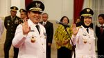 Senyum Gubernur Lampung Arinal Djunaidi Usai Dilantik Jokowi