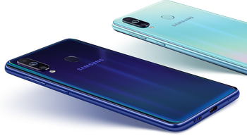 Ponsel ini memiliki dua varian warna yakni Midnight Blue dan Seawater Blue. (Foto: Samsung.com)