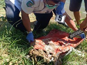 Mayat Bayi Ditemukan Terbuang di Pinggir Sungai Trenggalek