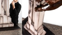 Cokelat yang satu ini diberi tema The chocolate KING KONG yang menghadirkan bentuk gedung bertingkat, seekor kingkong dan pesawat terbang. Keren! Foto: instagram @amauryguichon