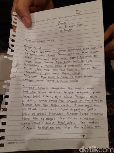 Lelah di Penjara, Roro Fitri Kirim Surat dari Rutan Pondok Bambu