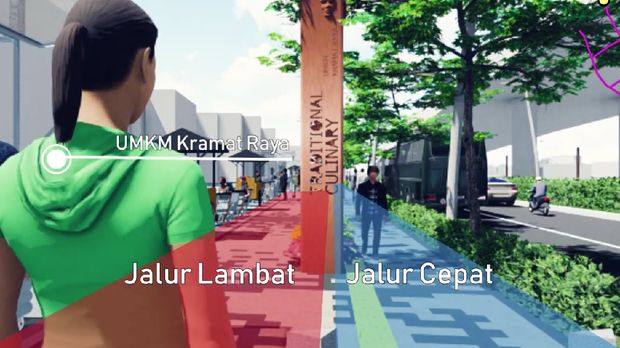Revitalisasi Trotoar Cikini-Kramat Ditargetkan Rampung Desember 2019
