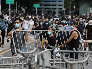 Pusat Bisnis Hong Kong Tutup Imbas Demo