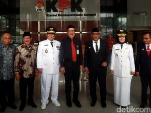 Mendagri Ajak 3 Gubernur-Wagub Baru ke KPK untuk Cegah Korupsi