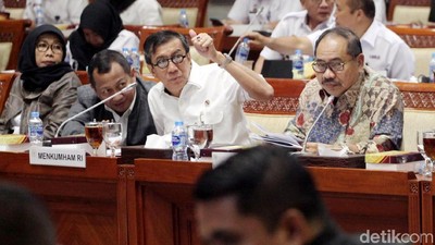 Menkum HAM Ajukan Anggaran Rp 16,6 T ke DPR