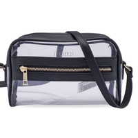 Berbagai retailer juga menghadirkan tas trasnparan yang bisa dipertimbangkan. Dari Forever 21, ada tas selempang Transparent Faux Leather Trim Crossbody Bag yang cocok digunakan bepergian di akhir pekan. Item tersebut dijual Rp 345 ribu. Foto: Zalora