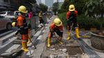 Trotoar di Cikini Mulai Direvitalisasi