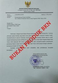Surat Palsu CPNS