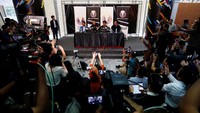 Dalam konferensi pers tersebut, Chong Wei mengatakan kesehatan menjadi alasan utamanya untuk memutuskan gantung raket. Lai Seng Sin/Reuters.