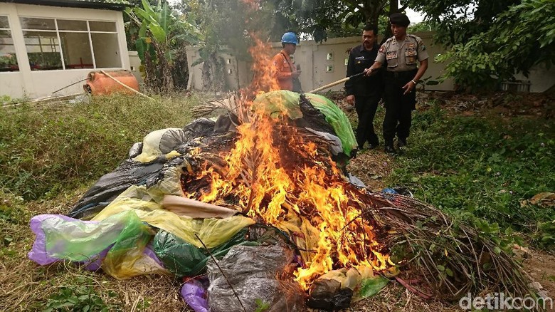 Puluhan Balon Udara Hasil Sitaan di Trenggalek Dimusnahkan Puluhan Balon Udara Hasil Sitaan di Trenggalek Dimusnahkan