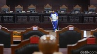 Begini suasana ruang sidang di Mahkamah Konstitusi (MK) Jakarta, Kamis (13/6/2019), jelang sidang perdana sengketa Pilpres 2019.