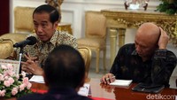 Dalam pertemuan itu Jokowi menekankan, proses Pemilu 2019 sudah berjalan dengan aman meski kini hasil pilpres digugat calon presiden Prabowo Subianto di MK. Selain itu, Jokowi juga menekankan, sektor ekonomi tetap harus dibenahi di tengah-tengah proses persidangan di MK.
