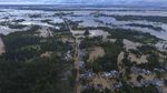 Potret Udara Banjir Besar yang Putuskan Jalan Trans Sulawesi