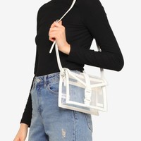 Brand NA-KD menghadirkan Amaryllis-267 Transparent Hand Bag berikut yang cocok melengkapi penampilan stylish Anda. Item ini bisa dimiliki Rp 699 ribu. Foto: Zalora