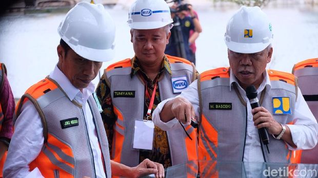 Tinjau Waduk Muara Nusa Dua, Jokowi: Akhir Tahun Ini Selesai