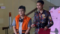 Hakim nonaktif PN Semarang Lasito diperiksa KPK, Jakarta, Jumat (14/6/2019).