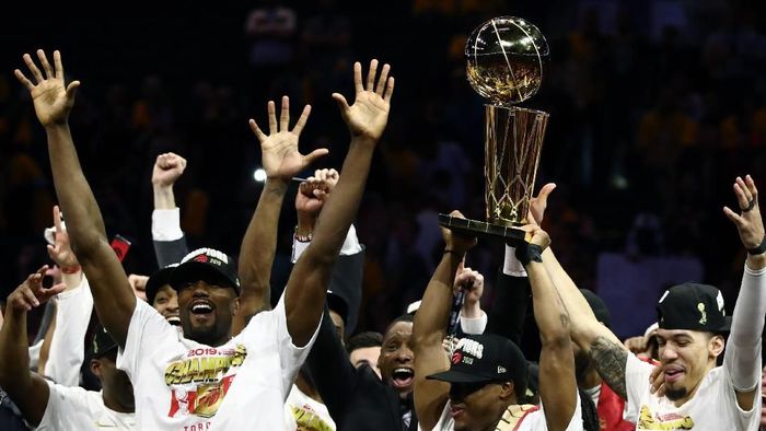 Toronto Raptors juara NBA 2018-2019. (Foto: Ezra Shaw / Getty Images) Toronto Raptors juara NBA 2018-2019. (Foto: Ezra Shaw / Getty Images)