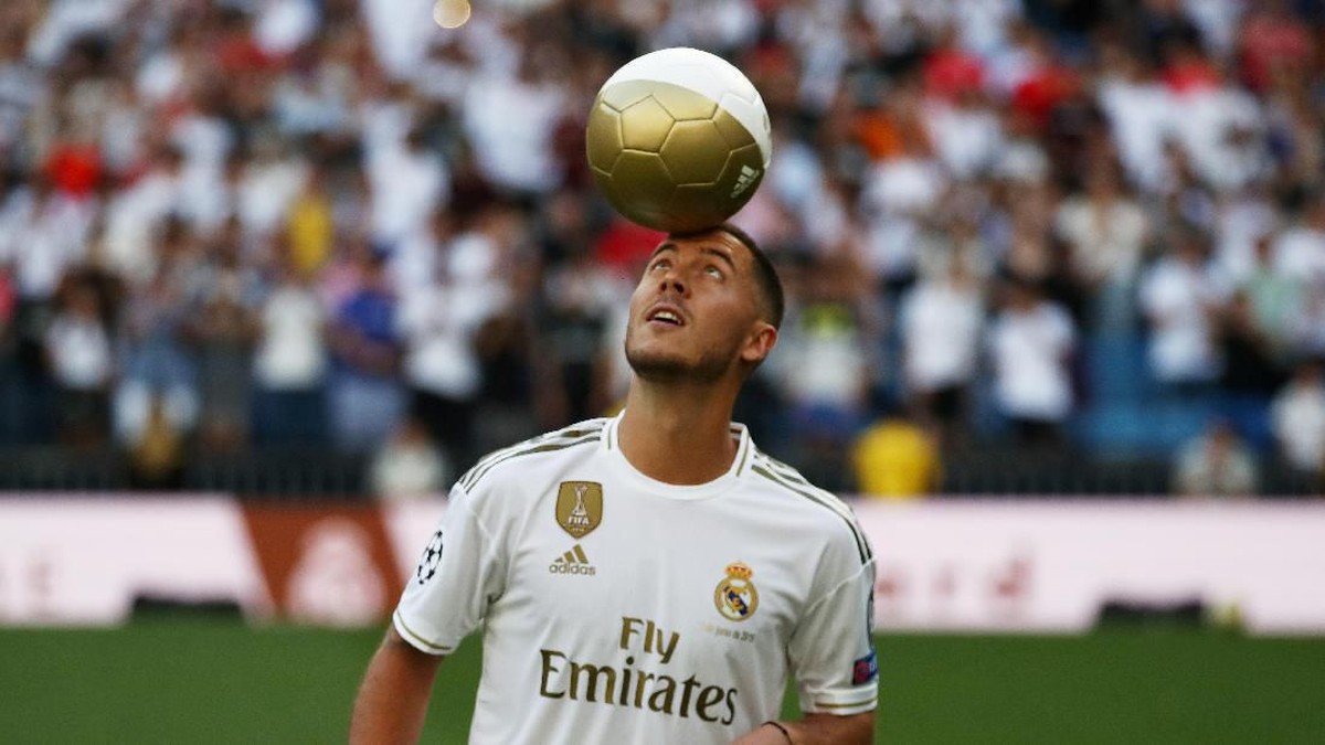 Eden Hazard berjanji memberikan trofi sebanyak-banyaknya untuk Real Madrid (Sergio Perez/Reuters)