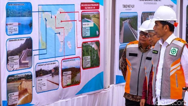 Tinjau Waduk Muara Nusa Dua, Jokowi: Akhir Tahun Ini Selesai