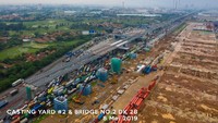 Progres terkini proyek kereta cepat telah mencapai 21%. Foto: Dok. KCIC