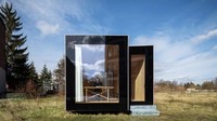 Ruangan kedap udara, ramah lingkungan, ekonomis dan ekspresif membuat daya tarik tersendiri untuk rumah ini. Inhabitat/Thomas Mueller.
