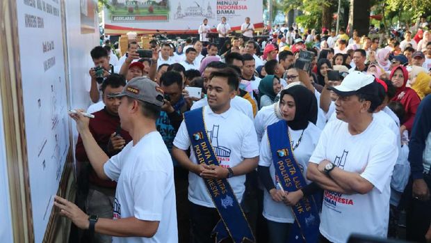 Gelaran Aksi Tolak Kerusuhan di Daerah Ini, Long March Hingga Gowes Bareng
