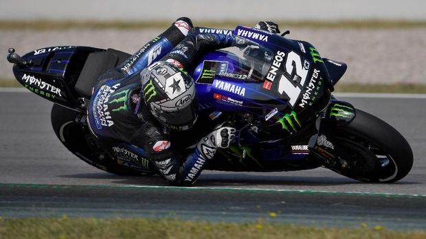 Maveric Vinales dinilai membahayakan Fabio Quartararo pada kualifikasi kedua. (