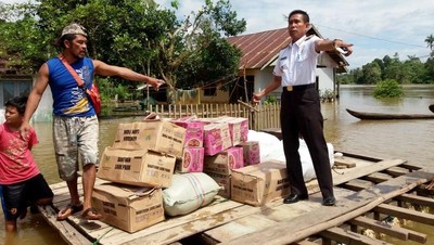 Korban Banjir di Konawe Dapat Bantuan