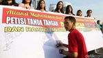 Aksi Dukung TNI-Polri Terkait Kerusuhan 21-22 Mei