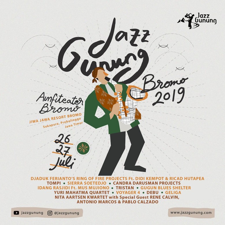 Jazz Gunung Mengalun Lagi Juli dan September 2019, Siapa Line Up-nya?