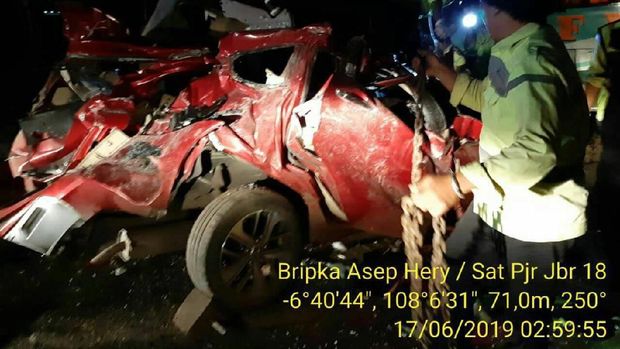 Kecelakaan beruntun di Tol Cipali tewaskan 12 orang (Dok. Istimewa)