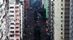Potret Lautan Massa Tolak RUU Ekstradisi di Hong Kong
