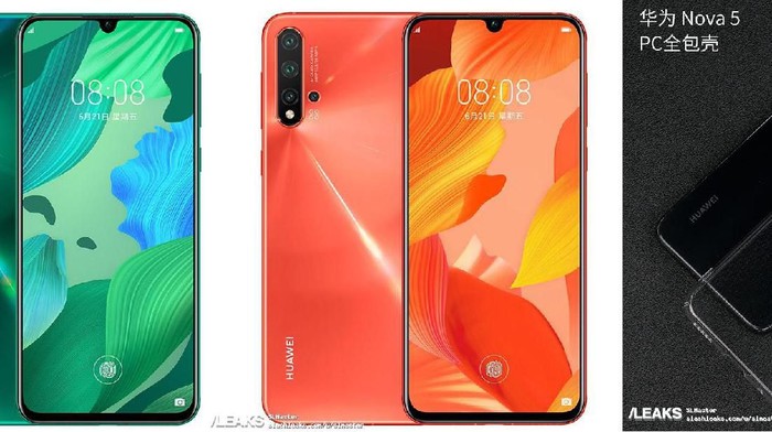 Huawei Nova 5 Pro. Foto: Slash Leaks (/LEAKS) Huawei Nova 5 Pro. Foto: Slash Leaks (/LEAKS)