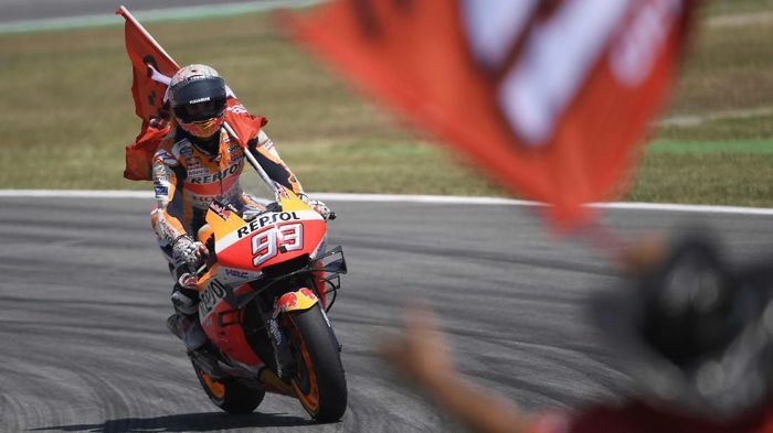 Marc Marquez adalah juara bertahan MotoGP Belanda (LLUIS GENE / AFP)