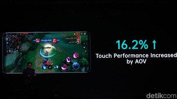 Memiliki fitur Game Boost 2.0 untuk meningkatkan pengalaman bermain game. Foto: Rifkianto Nugroho/detikINET