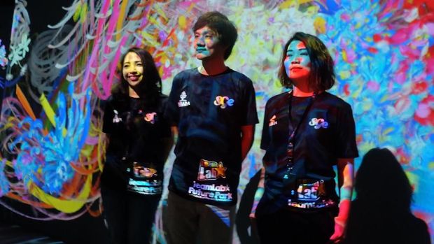 Serunya Menggambar hingga Main Perosotan 'Nyeni' di 'teamLab Future Park' 