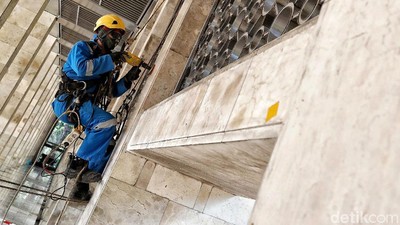 Intip Momen Renovasi Masjid Istiqlal Yuk