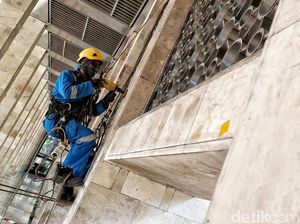 Intip Momen Renovasi Masjid Istiqlal Yuk