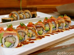 Happy Banana: Segarnya Carpaccio Tenggiri dan Fusion Sushi Enak di Labuan Bajo