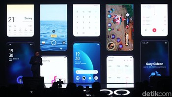 Oppo Reno Series mengusung ColorOS 6 berbasis Android Pie. Foto: Rifkianto Nugroho/detikINET