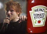 Tampil Sebagai Bintang Iklan Saus Tomat, Ed Sheeran Gebrak Tradisi Makan di Restoran 