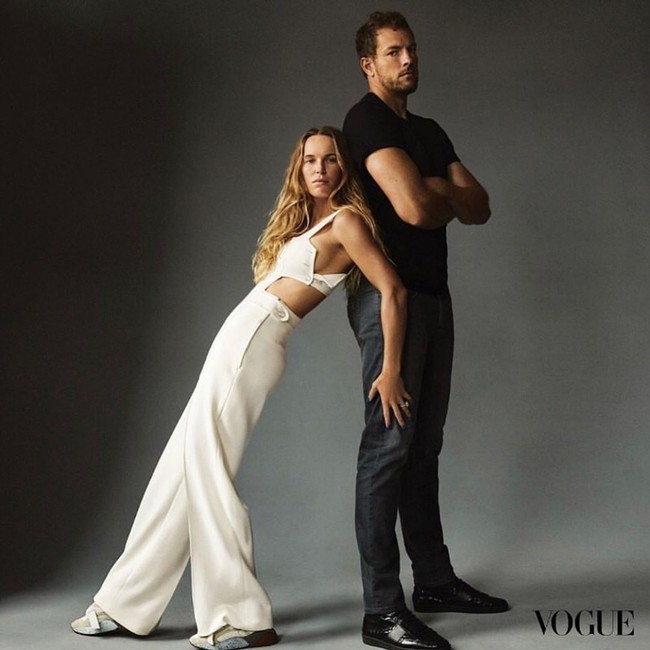 Aku tidak stres sama sekali. Mungkin karena David dan aku sama-sama tagas di situasi-situasi stres. Tidak ada yang kalah di sini, ungkap Caroline Wozniacki tentang pernikahannya kepada Vogue. Foto: Instagram @carowozniacki