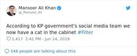 Viral, Wajah Kocak Menteri Pakistan Jadi 'Kucing' saat Konferensi Pers