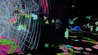 Berada di area seluas 2000 meter persegi, ada 5 ruangan yang terdapat karya seni instalasi.  Foto: teamLab Future Park (Agnes/detikHOT)