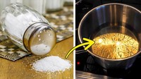 Tambahkan garam pada wajan sebelum menggoreng untuk mencegah makanan menyerap banyak minyak. Tentunya hal ini membuat makanan sedikit lebih sehat. Foto: Istimewa