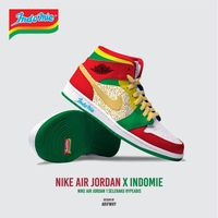 Keren! Ilustrator Asal Cirebon Bikin Desain Sneakers Air Jordan 1 X Indomie
