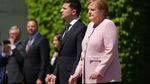 Momen Kanselir Jerman Kejang-kejang Lagi di Depan Umum
