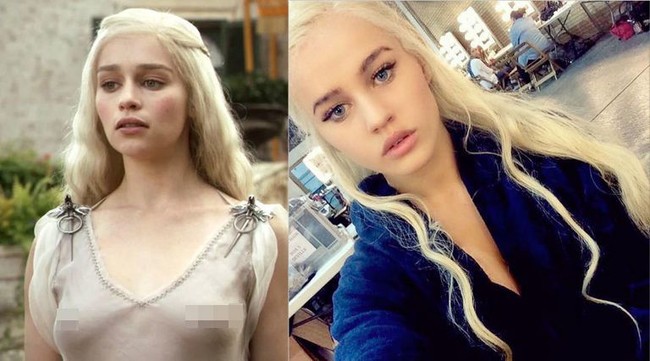 Rosie Mac menjadi kembaran Emilia Clarke saat memerankan Daenerys Tagaryen di Game of Thrones. Kala itu dia menjadi pemeran pengganti di serial terpopuler HBO itu di musim tayang ke-5. Foto: Instagram @rosiemacworld