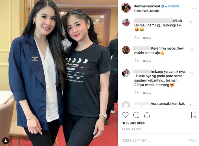 Foto Bareng Ini Beda Komentar di IG Sandra Dewi dan Dewi Foto Bareng Ini Beda Komentar di IG Sandra Dewi dan Dewi