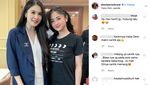 Foto Bareng, Ini Beda Komentar di IG Sandra Dewi dan Dewi Perssik